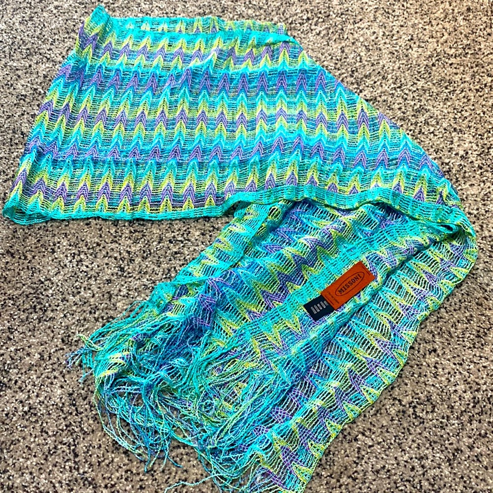 MISSONI Stole Scarf in Teal